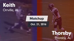 Matchup: Keith vs. Thorsby  2016