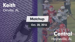 Matchup: Keith vs. Central  2016