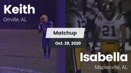 Matchup: Keith vs. Isabella  2020