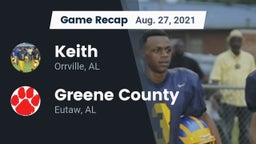 Recap: Keith  vs. Greene County  2021