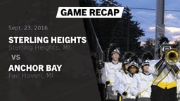 Recap: Sterling Heights  vs. Anchor Bay  2016