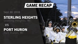 Recap: Sterling Heights  vs. Port Huron  2016