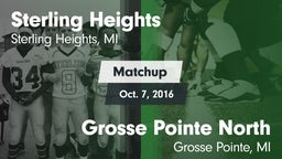 Matchup: Sterling Heights vs. Grosse Pointe North  2016