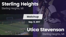 Matchup: Sterling Heights vs. Utica Stevenson  2017