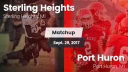Matchup: Sterling Heights vs. Port Huron  2017