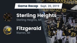 Recap: Sterling Heights  vs. Fitzgerald  2019