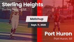Matchup: Sterling Heights vs. Port Huron  2020