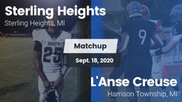 Matchup: Sterling Heights vs. L'Anse Creuse  2020