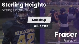 Matchup: Sterling Heights vs. Fraser  2020