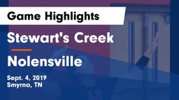 Stewart's Creek  vs Nolensville  Game Highlights - Sept. 4, 2019
