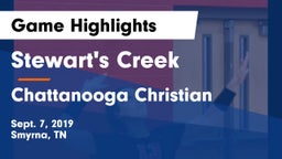 Stewart's Creek  vs Chattanooga Christian  Game Highlights - Sept. 7, 2019