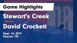 Stewart's Creek  vs David Crockett  Game Highlights - Sept. 14, 2019