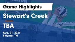 Stewart's Creek  vs TBA Game Highlights - Aug. 21, 2021