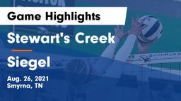 Stewart's Creek  vs Siegel  Game Highlights - Aug. 26, 2021