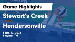 Stewart's Creek  vs Hendersonville  Game Highlights - Sept. 12, 2022