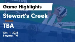 Stewart's Creek  vs TBA Game Highlights - Oct. 1, 2023