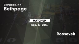 Matchup: Bethpage vs. Roosevelt  2016