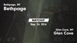 Matchup: Bethpage vs. Glen Cove  2016