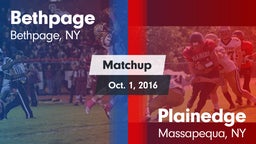 Matchup: Bethpage vs. Plainedge  2016
