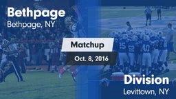Matchup: Bethpage vs. Division  2016
