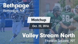 Matchup: Bethpage vs. Valley Stream North  2016