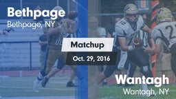 Matchup: Bethpage vs. Wantagh  2016