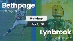 Matchup: Bethpage vs. Lynbrook  2017