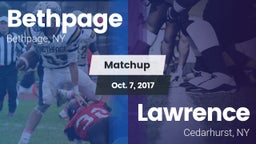 Matchup: Bethpage vs. Lawrence  2017