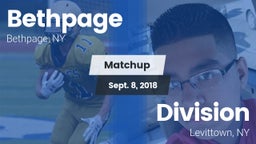 Matchup: Bethpage vs. Division  2018