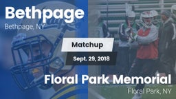 Matchup: Bethpage vs. Floral Park Memorial  2018