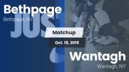 Matchup: Bethpage vs. Wantagh  2019