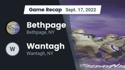 Recap: Bethpage  vs. Wantagh  2022