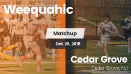 Matchup: Weequahic vs. Cedar Grove  2018