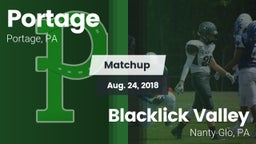 Matchup: Portage vs. Blacklick Valley  2018