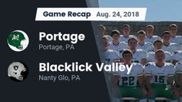 Recap: Portage  vs. Blacklick Valley  2018