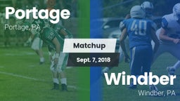 Matchup: Portage vs. Windber  2018