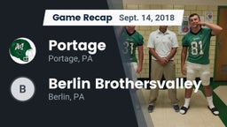 Recap: Portage  vs. Berlin Brothersvalley  2018
