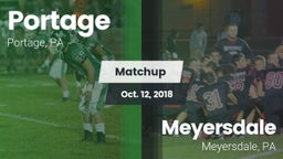 Matchup: Portage vs. Meyersdale  2018