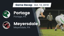 Recap: Portage  vs. Meyersdale  2018