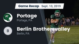 Recap: Portage  vs. Berlin Brothersvalley  2019