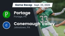 Recap: Portage  vs. Conemaugh Valley  2020