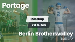 Matchup: Portage vs. Berlin Brothersvalley  2020