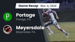Recap: Portage  vs. Meyersdale  2020