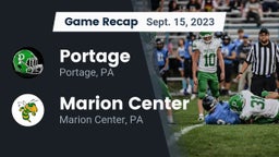 Recap: Portage  vs. Marion Center  2023