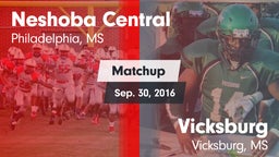 Matchup: Neshoba Central vs. Vicksburg  2016