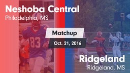 Matchup: Neshoba Central vs. Ridgeland  2016