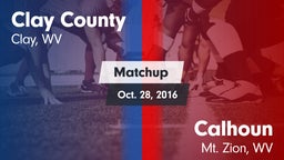 Matchup: Clay County vs. Calhoun  2016