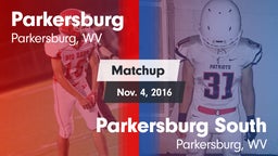 Matchup: Parkersburg vs. Parkersburg South  2016