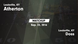 Matchup: Atherton vs. Doss  2016