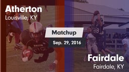 Matchup: Atherton vs. Fairdale  2016